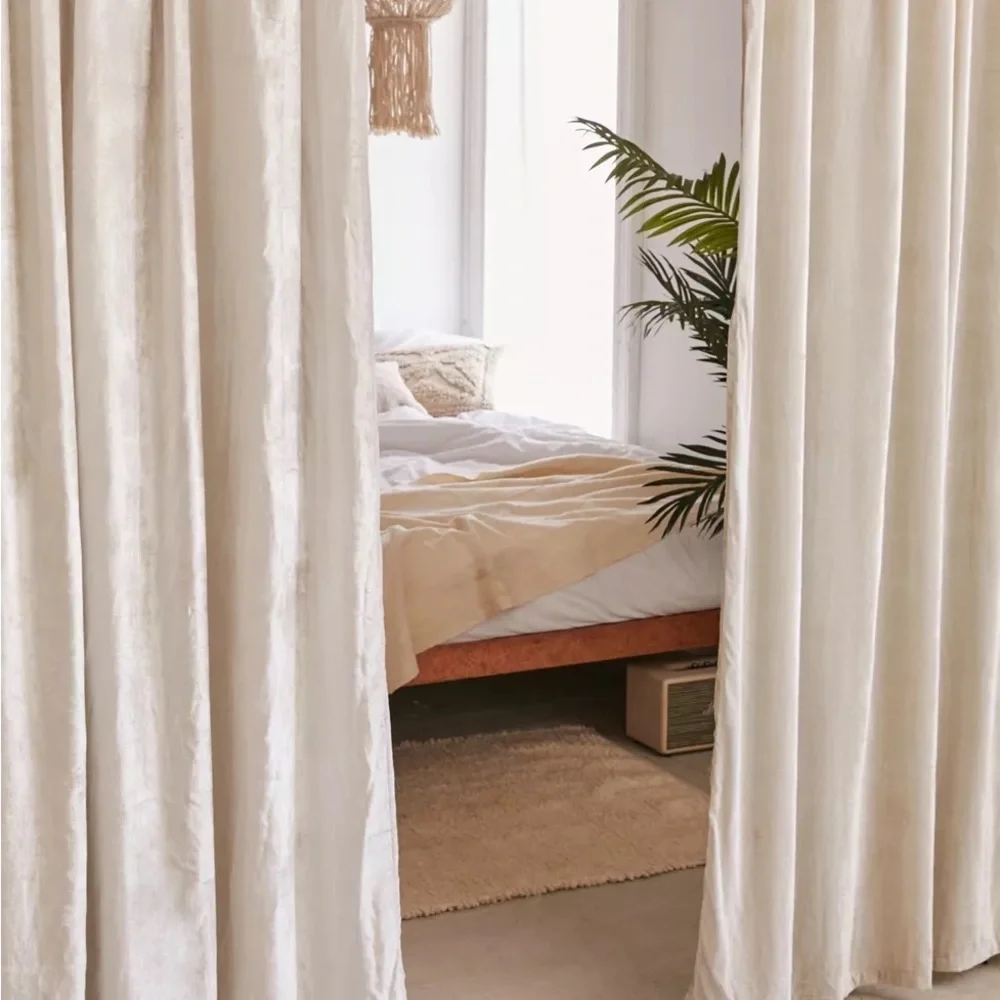 urban outfitters Crushed Velvet Window Curtain 52x84